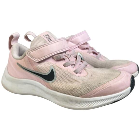 Nike Star Runner 2 Kid Girls Size 12 Pink White Running Shoe Athletic Comfort - Picture 1 of 11